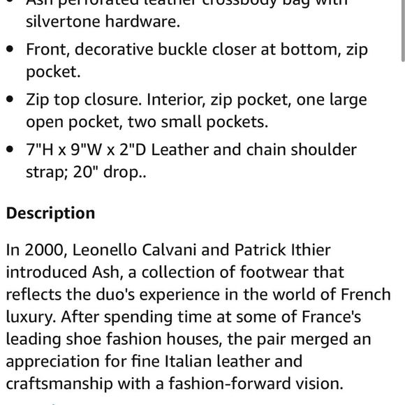 Ash Riley Crossbody Bag - Picture 9 of 9